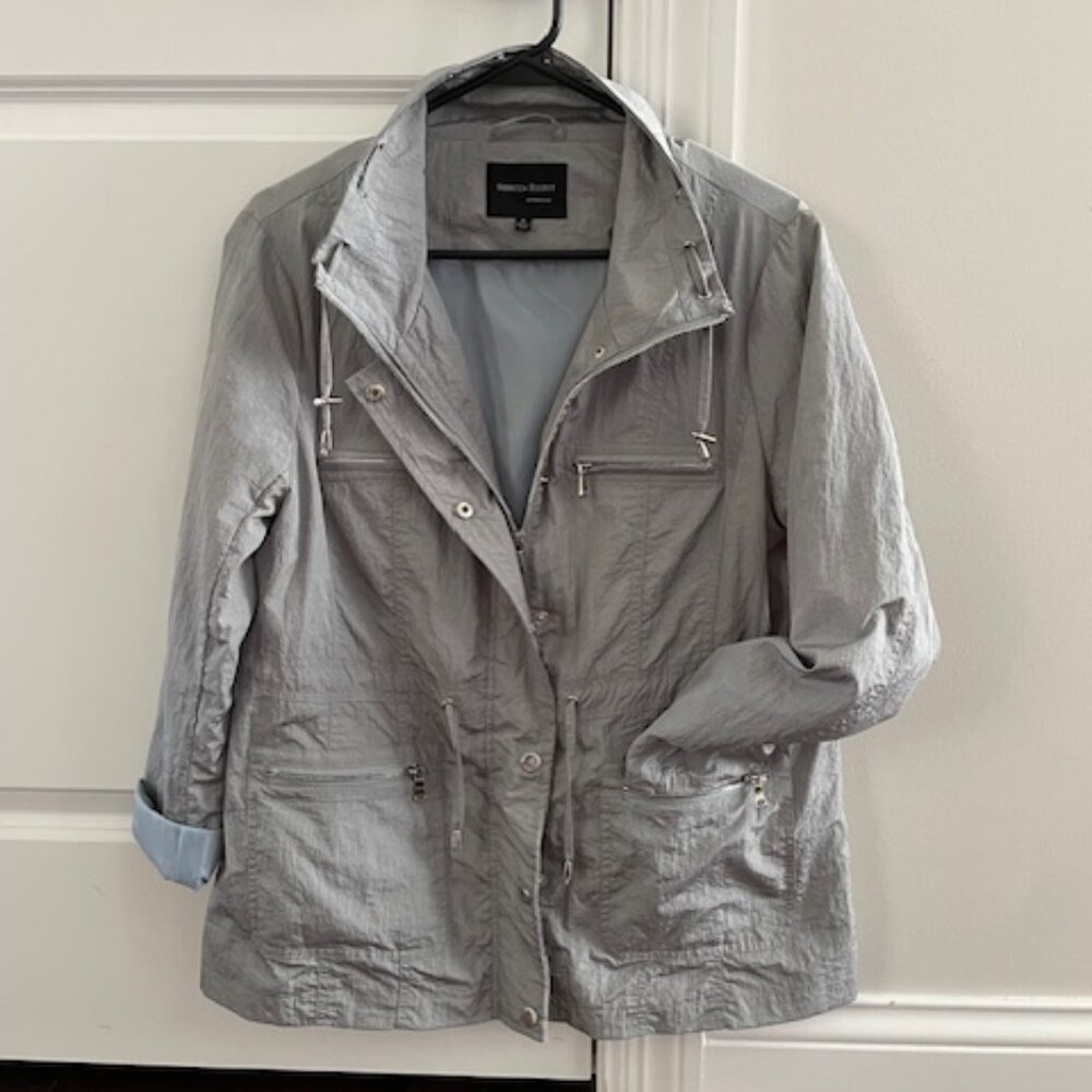 Rebecca Elliot Full Zipper Snap Button Closure All Weather Jacket